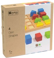 ANDREU - 4 geo vormen puzzel (16+1 stuks)