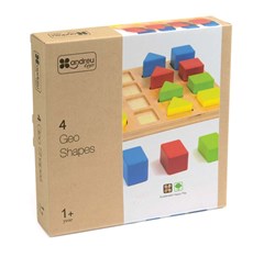 ANDREU - 4 geo vormen puzzel (16+1 stuks)