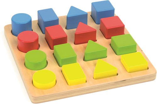 ANDREU - 4 geo vormen puzzel (16+1 stuks)-3