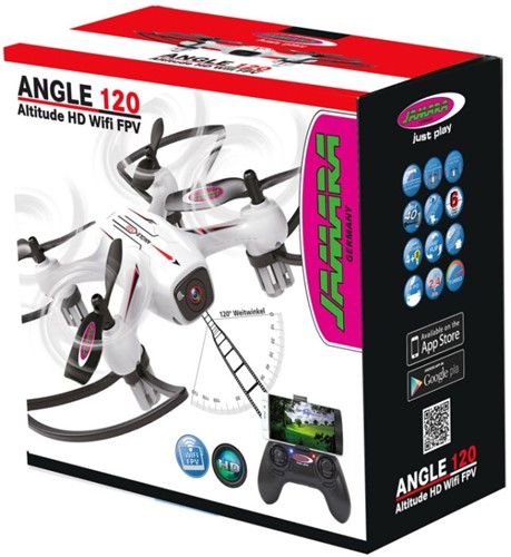 Jamara - Angle 120 Wide Angle Drone 2,4GHz Altitude HD FPV Wifi-2