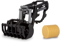 Jamara - Front loader with crocodile bucket 1:24S incl. Straw bale small-3
