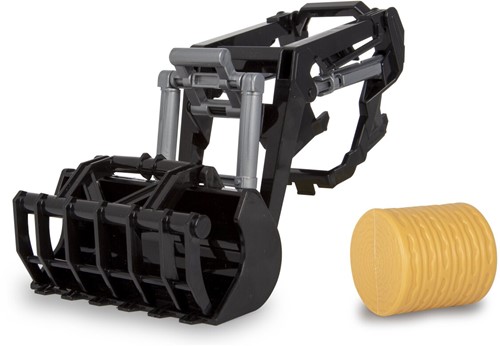 Jamara - Front loader with crocodile bucket 1:24S incl. Straw bale small-3