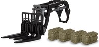 Jamara - Front loader with fork 1:24S incl. Pallet and Oil drum-3