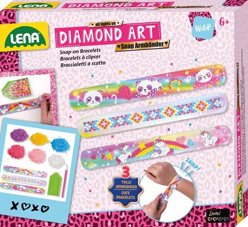 Lena Diamond Art Snap Bracelets