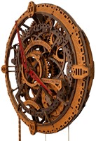 Wooden City - Industrial Vintage Wall Clock-3
