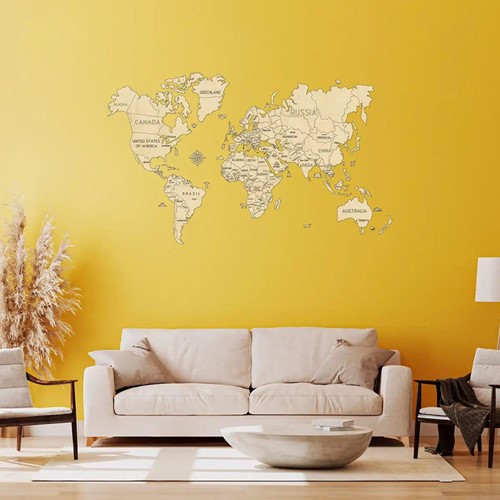 Wooden City - WORLD MAP XL-2