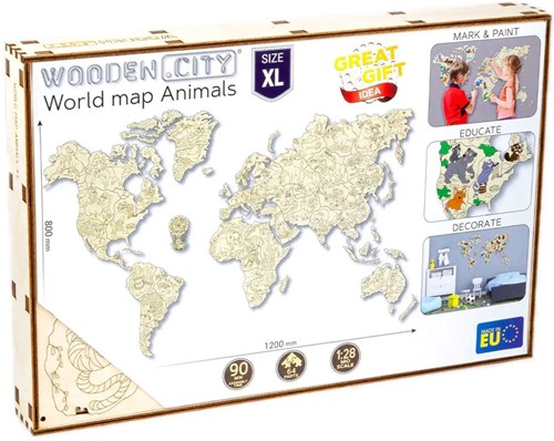 Wooden City - WORLD MAP XL-3
