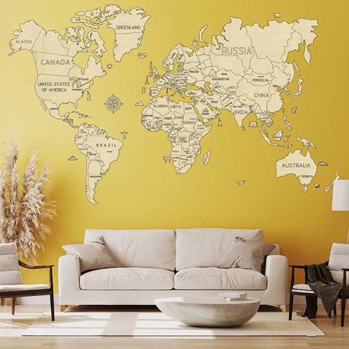 Wooden City - WORLD MAP XXL-2