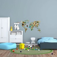 Wooden City - WORLD MAP ANIMALS L-2