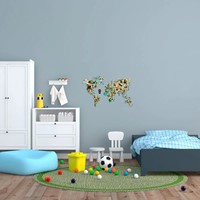Wooden City - WORLD MAP ANIMALS M-2