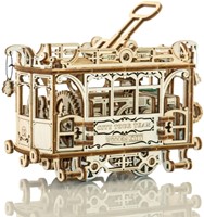 Wooden City - City Tram with rails-3