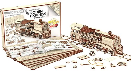 Wooden City - Wooden Express with rails-2