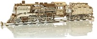 Wooden City - Wooden Express + Tender with rails-3