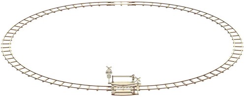 Wooden City - Round railway + crossing-3