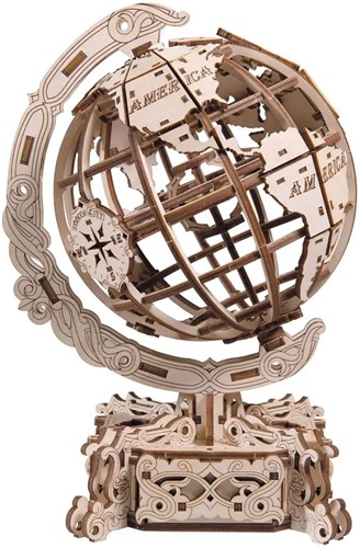 Wooden City - World Globe-3