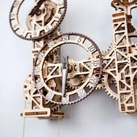 Wooden City - Steampunk Wall Clock-3