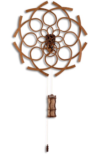 Wooden City - Kinetic Wall Art Sculpture Ornate Geometric