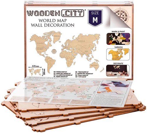 Wooden City - WORLD MAP M