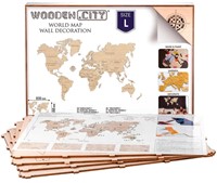 Wooden City - WORLD MAP L