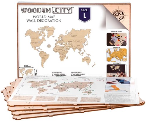 Wooden City - WORLD MAP L