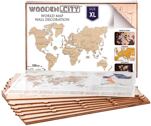 Wooden City - WORLD MAP XL