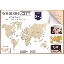 Wooden City - WORLD MAP XXL