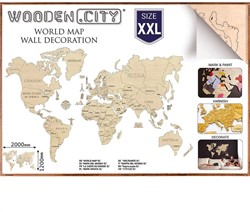 Wooden City - WORLD MAP XXL
