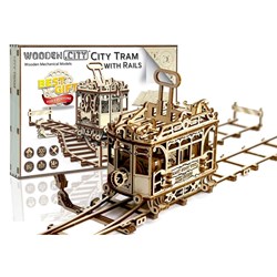 Wooden City - City Tram with rails