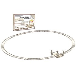Wooden City - Round railway + crossing