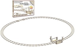 Wooden City - Round railway + crossing