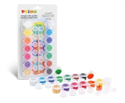 Primo - Plakkaatverf Set 14 Kleuren Inclusief Kwast