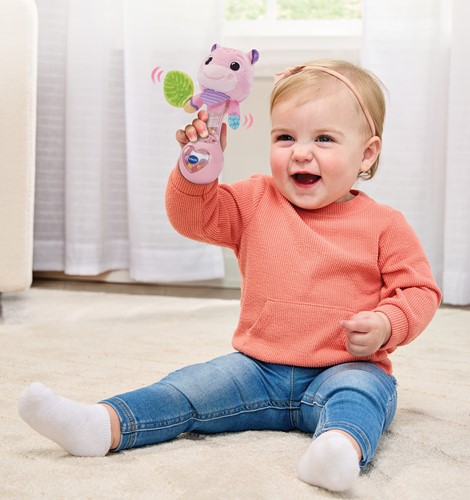 Vtech - Dierenvriendjes Rammelaar - Nijlpaard  Roze-3
