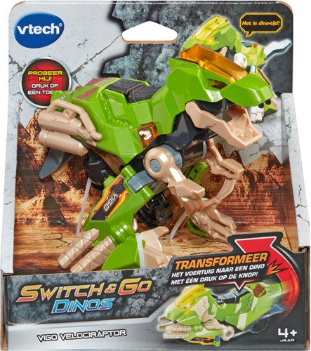Vtech - S&G Dino's - 1 Click Vigo Velociraptor-3