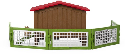 Schleich Farm World Rabbit Hutch-3