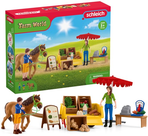 Schleich Farm World Mobiele farmstand-2
