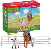 Schleich Farm World Team roping met cowgirl-2