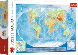 Trefl 4000 - Large physical map of the world