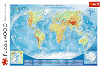 Trefl 4000 - Large physical map of the world-2
