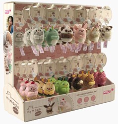 NICI - Assortiment knuffel mymochi mini's Serie #2 5cm 12 dessins 36st in display 37x14x34,5cm