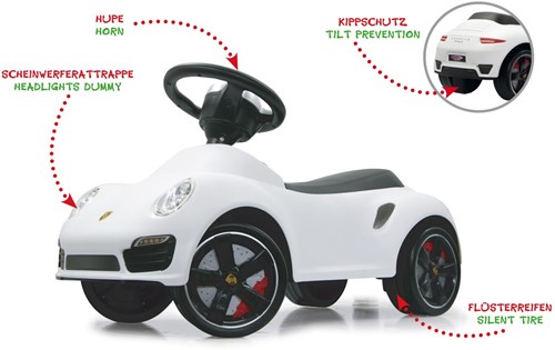 Jamara - Push-Car Porsche 911 white