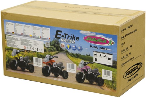 Jamara - Ride-on E-Trike Racer yellow 6V-2