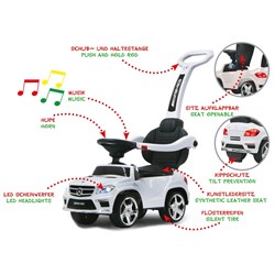 Jamara - Push-Car Mercedes-Benz AMG GL63 white 2in1
