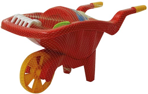 Jamara - Sandbox Set with wheelbarrow red 6-part-2