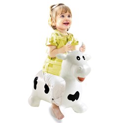 Jamara - Bouncing Animal  Cow white/black with pump