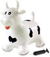 Jamara - Bouncing Animal  Cow white/black with pump-3