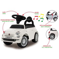 Jamara - Push Car Fiat 500 white