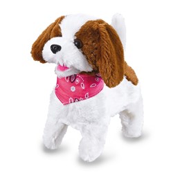 Jamara - Lucky RC Furry Dog white/brown 27MHz
