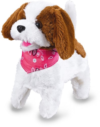 Jamara - Lucky RC Furry Dog white/brown 27MHz