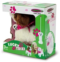 Jamara - Lucky RC Furry Dog white/brown 27MHz-2