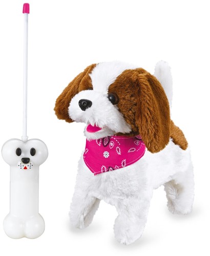 Jamara - Lucky RC Furry Dog white/brown 27MHz-3